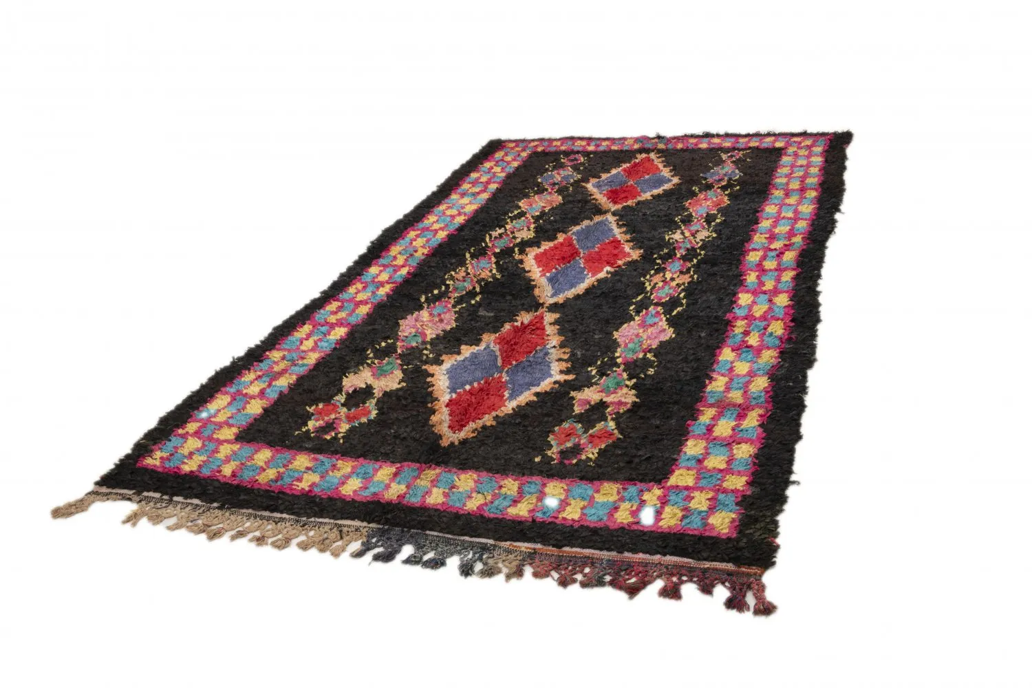 Marockansk Boucherouite-matta 315 x 165 cm