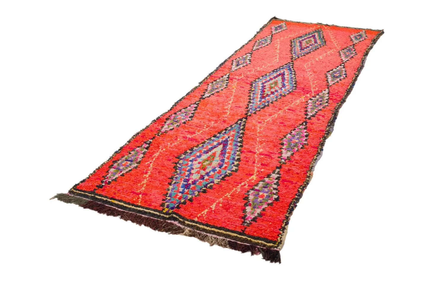 Marockansk Boucherouite-matta 360 x 170 cm