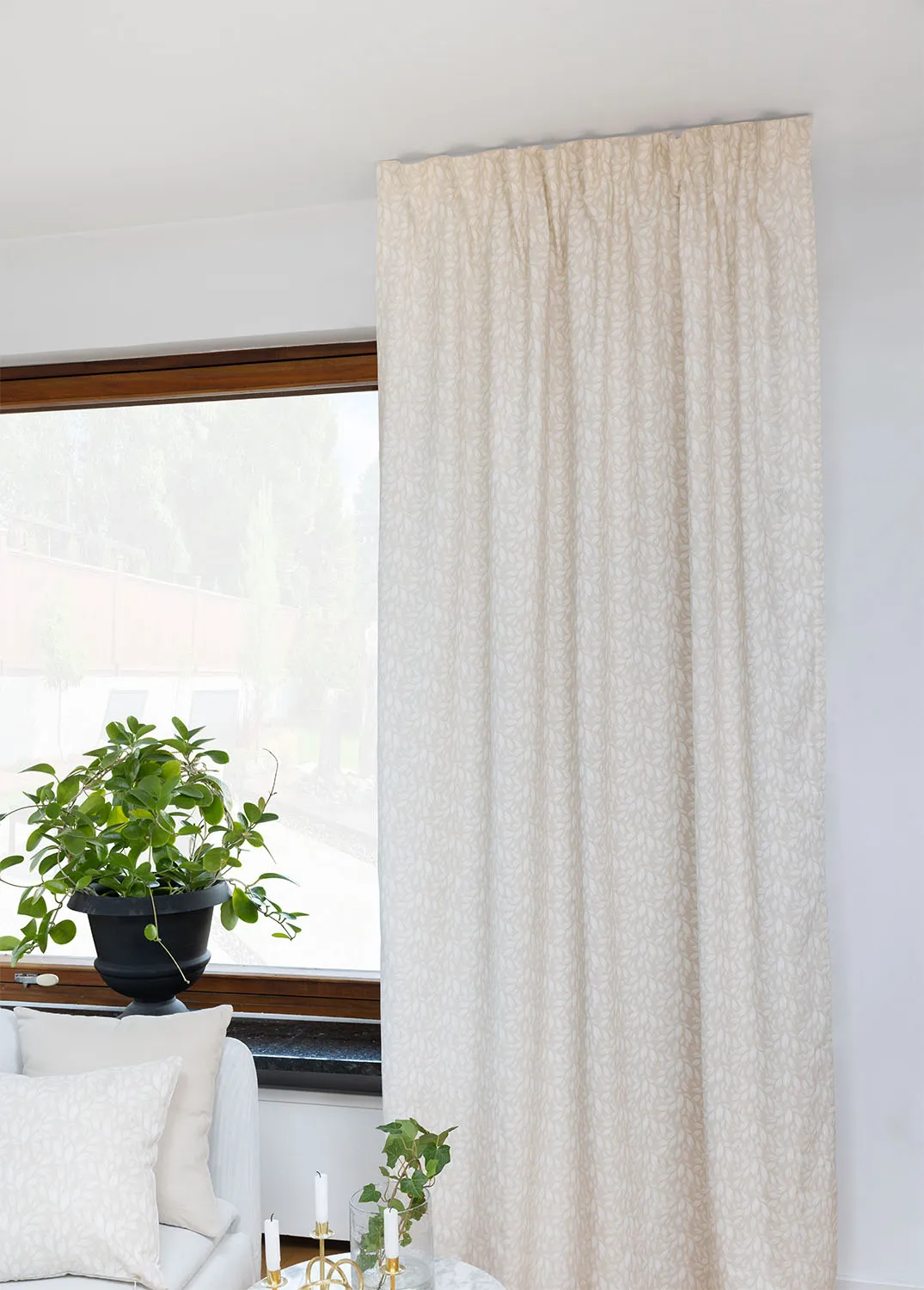 Gardiner - Bomullsgardin Satu (beige)