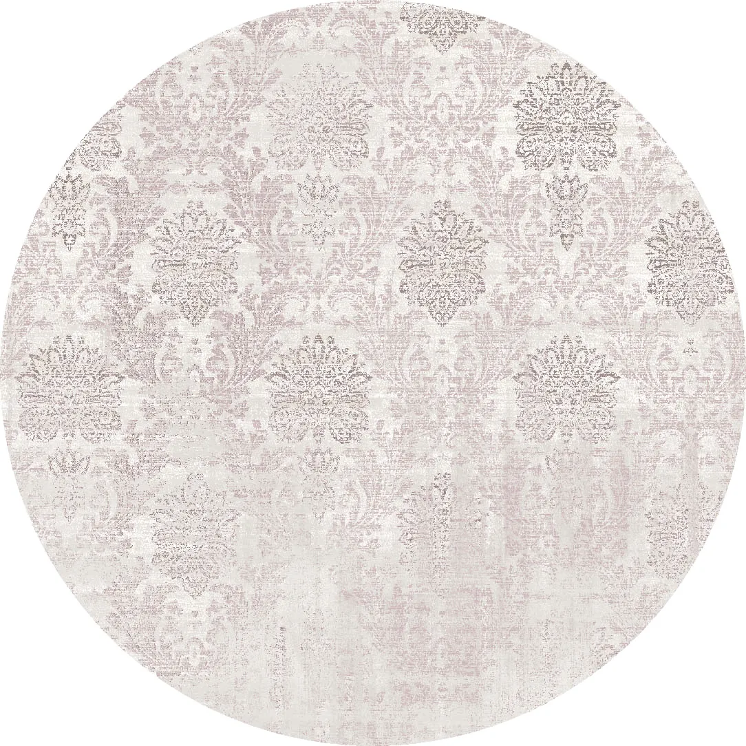 Rund matta - Abyar (rosa)