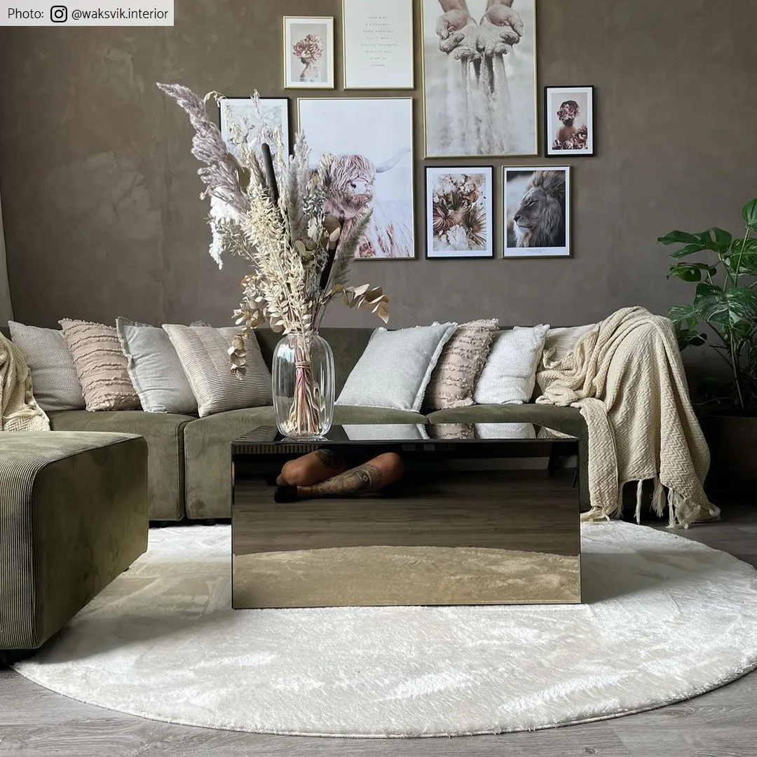 Runda mattor - Aranga Super Soft Fur (beige)