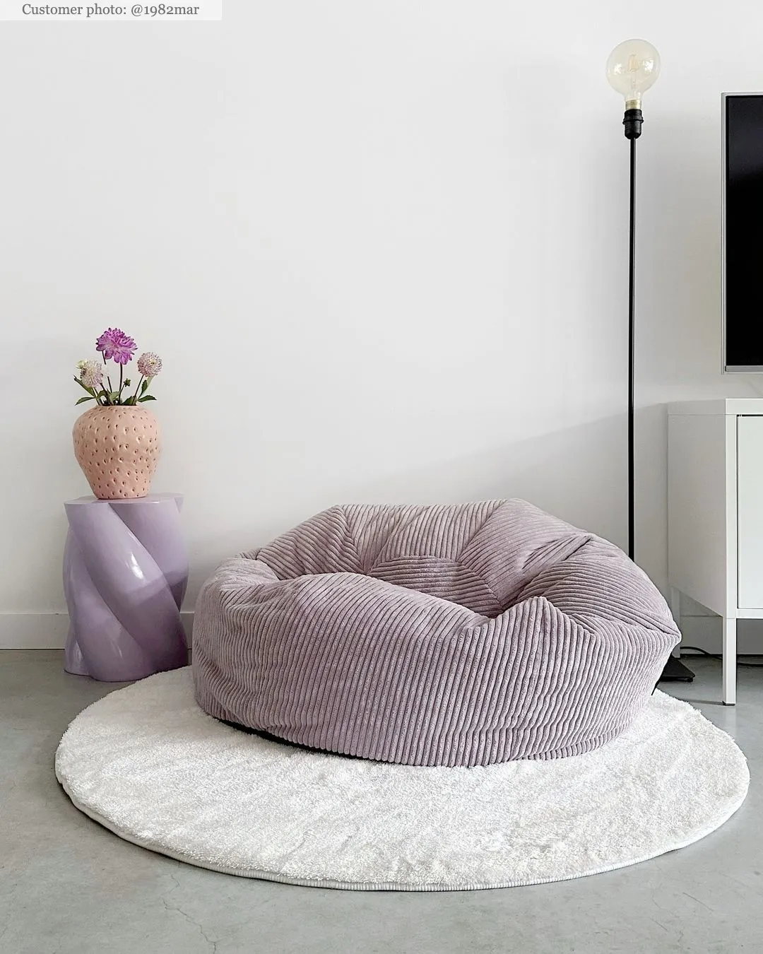 Runda mattor - Aranga Super Soft Fur (vit)