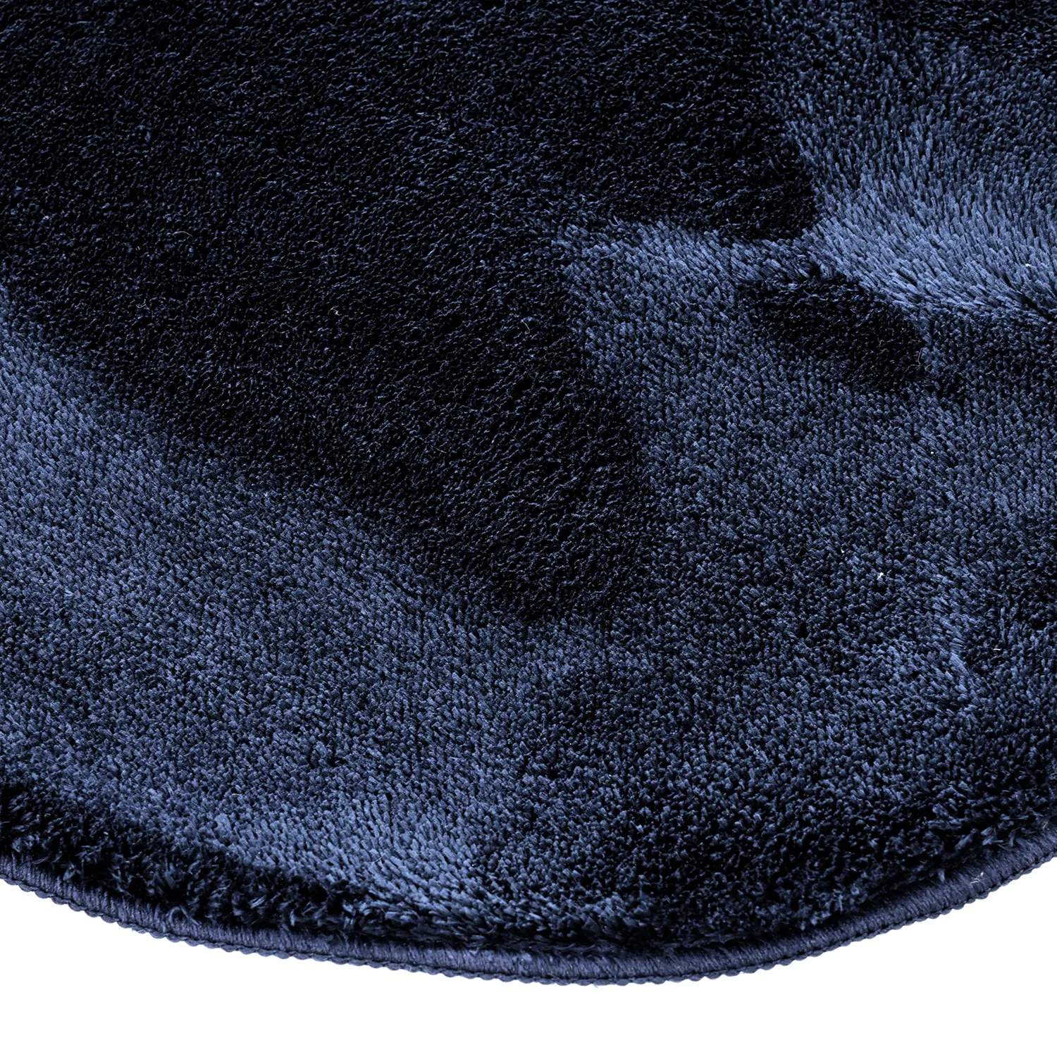 Asymmetrisk Vågig Ryamatta - Aranga Super Soft Fur (mörkblå)