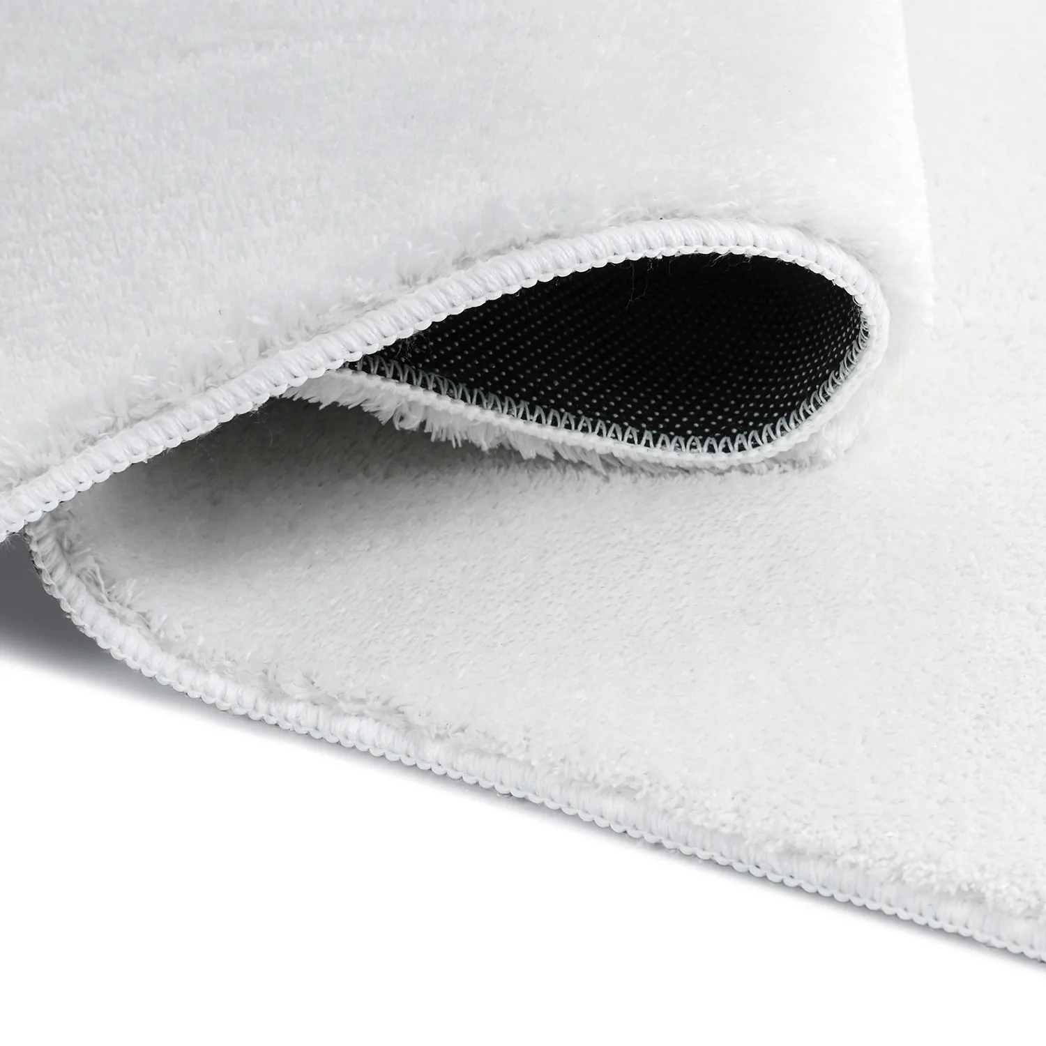 Asymmetrisk Vågig Ryamatta - Aranga Super Soft Fur (vit)