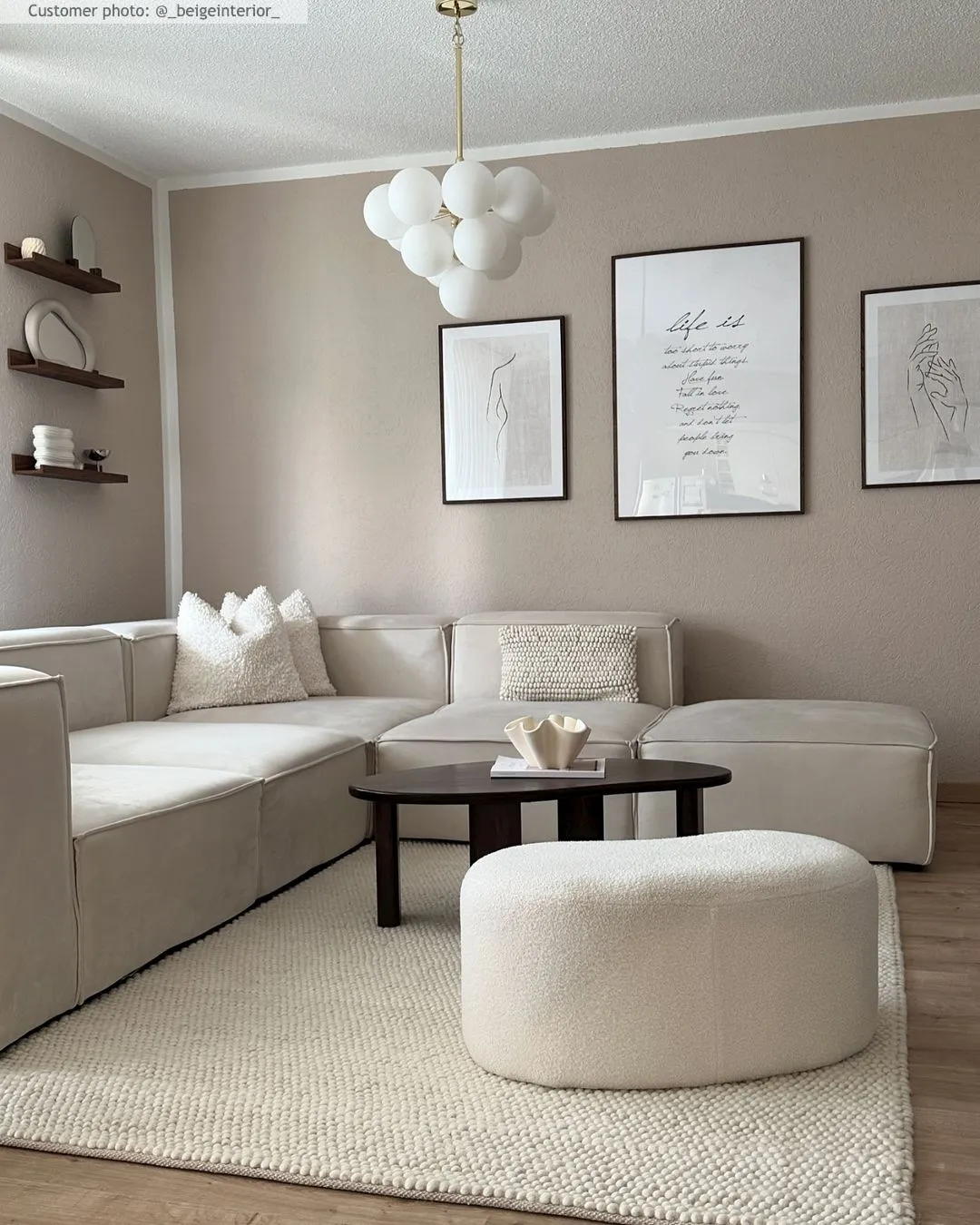 Ullmatta - Avafors Wool Bubble (beige)
