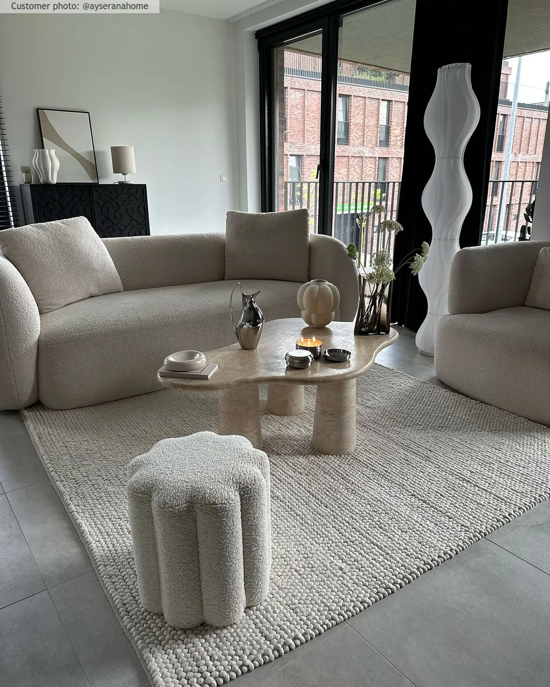 Ullmatta - Avafors Wool Bubble (beige)