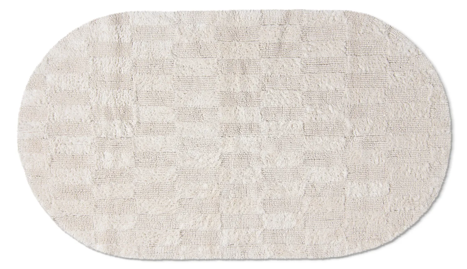 Oval badrumsmatta - Bevin (offwhite)