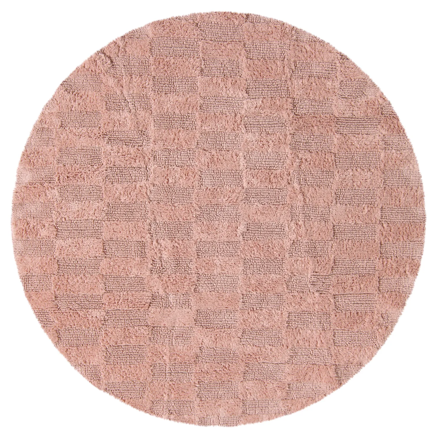 Rund badrumsmatta - Bevin (rosa)
