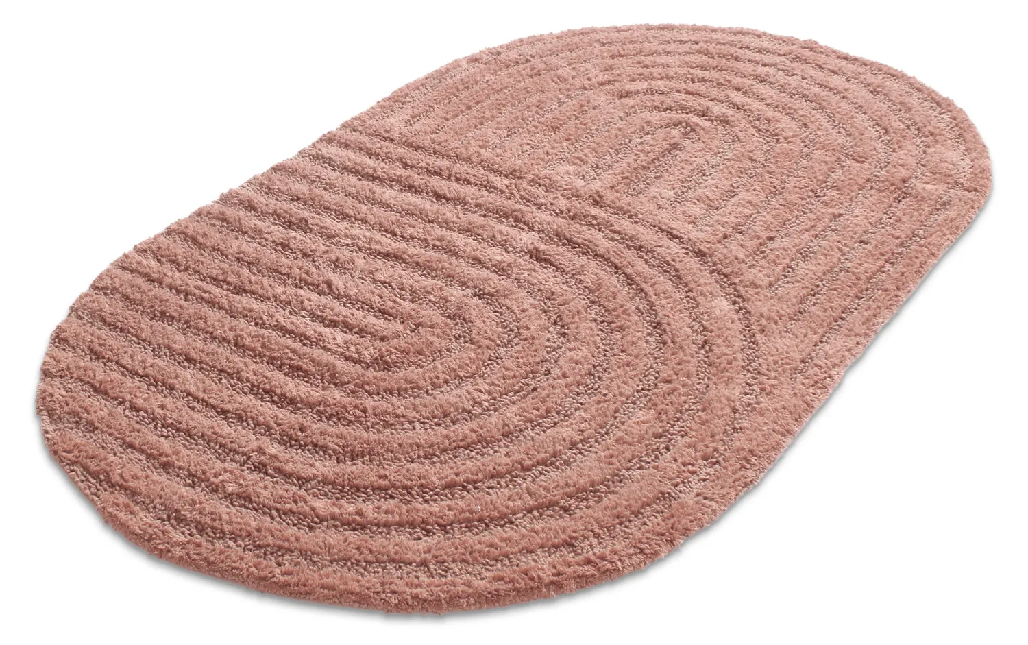 Oval badrumsmatta - Embla (rosa)