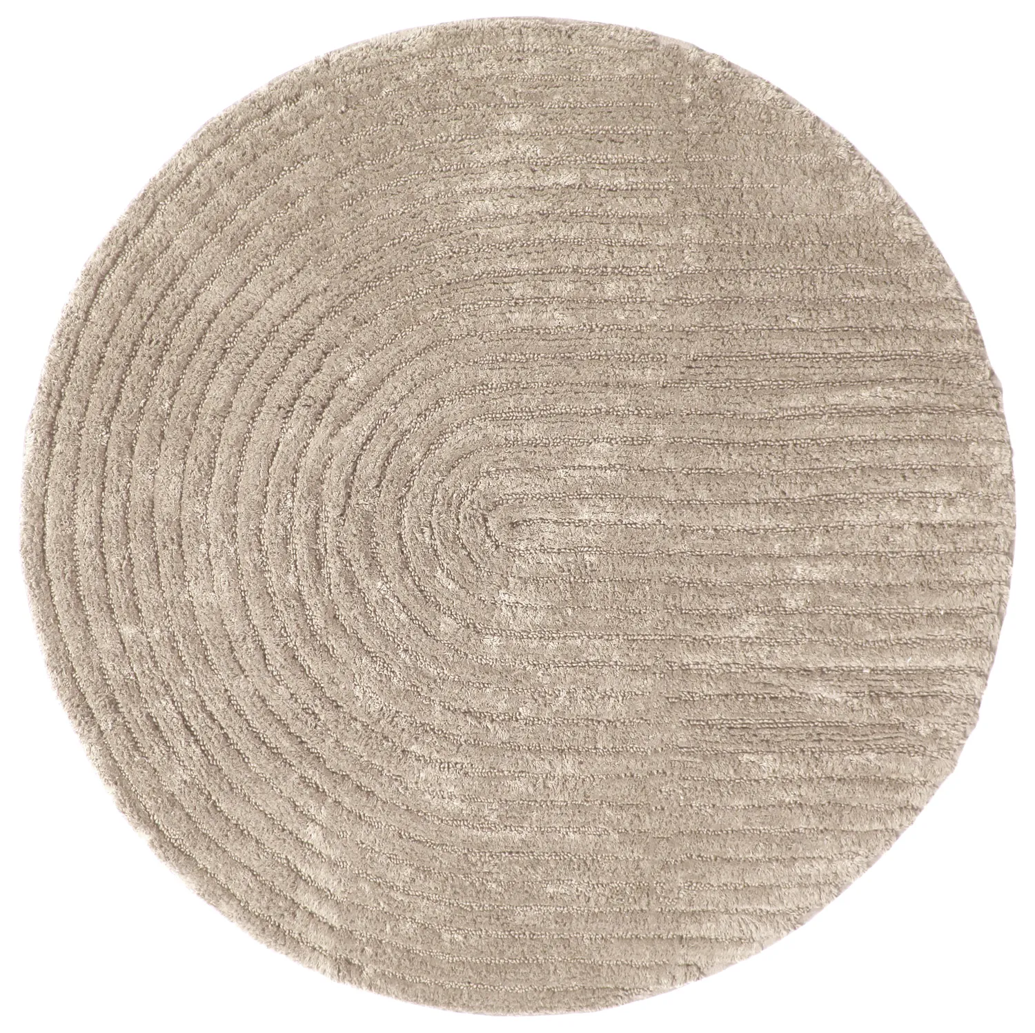 Rund badrumsmatta - Evena (beige)