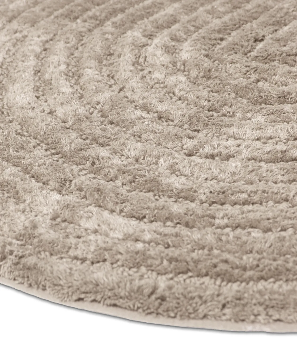 Rund badrumsmatta - Evena (beige)
