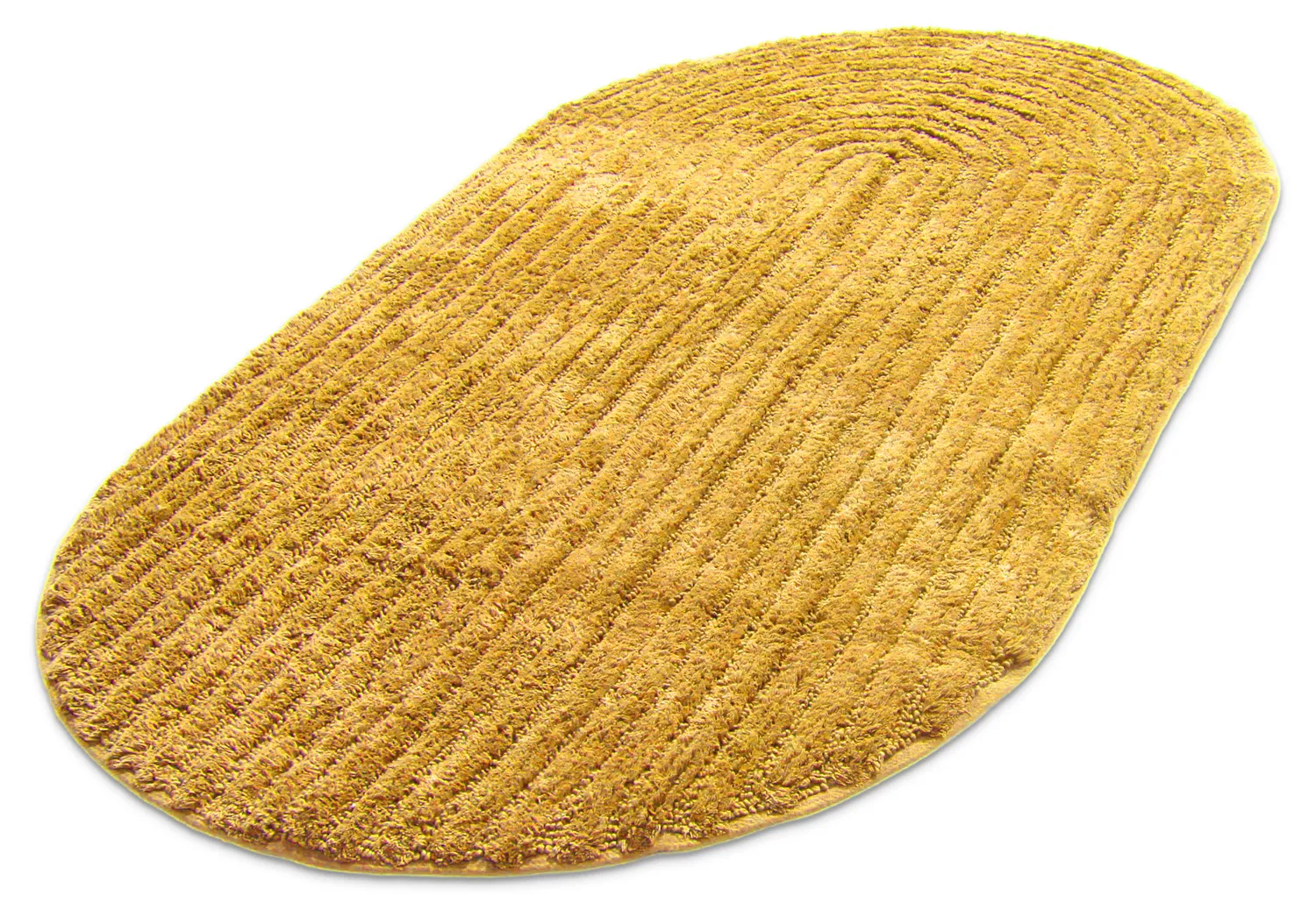 Oval badrumsmatta - Evena (gul)