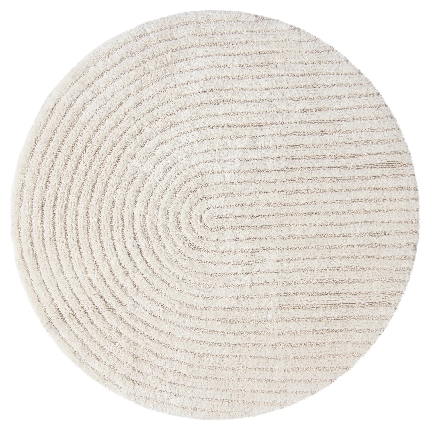 Rund badrumsmatta - Evena (offwhite)