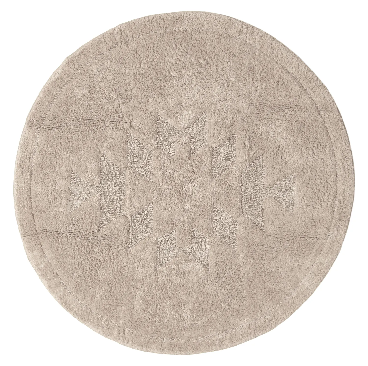 Rund badrumsmatta - Gertie (beige)