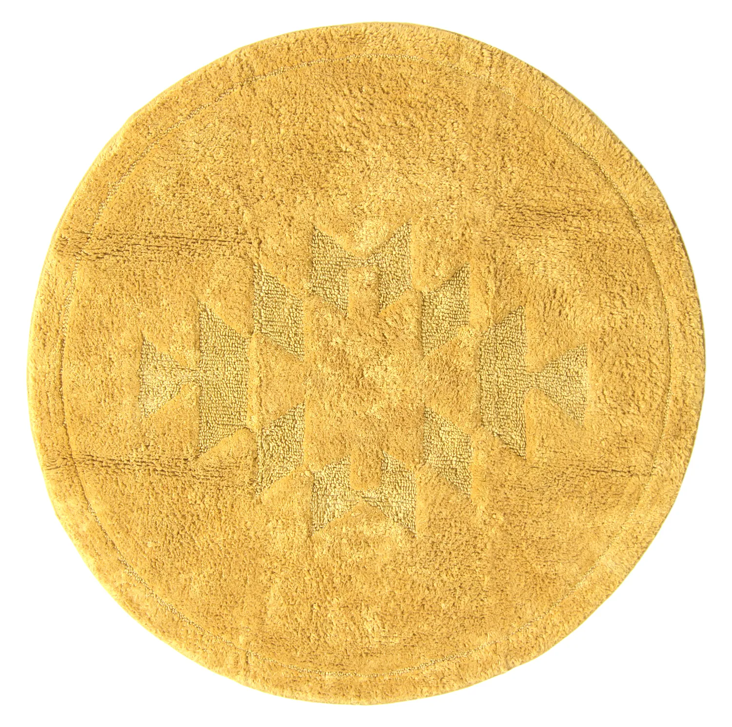 Rund badrumsmatta - Gertie (gul)