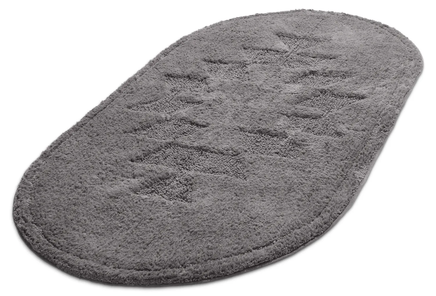 Oval badrumsmatta - Gertie (mörkgrå)