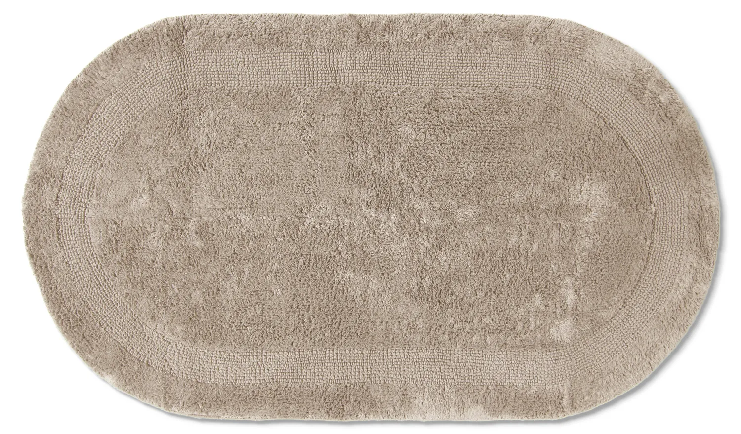 Oval badrumsmatta - Nila (beige)