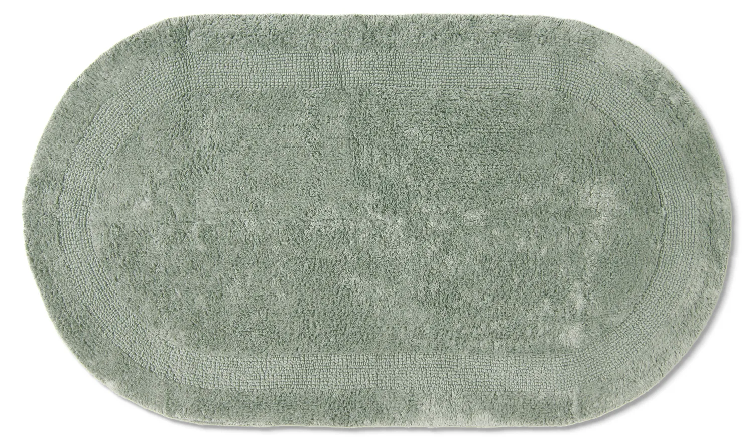 Oval badrumsmatta - Nila (ljusgrön)