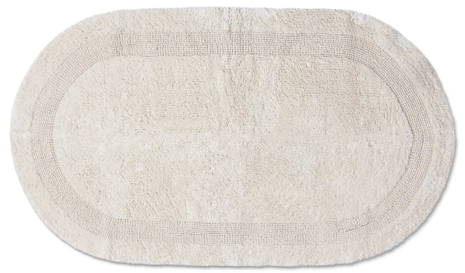 Oval badrumsmatta - Nila (offwhite)