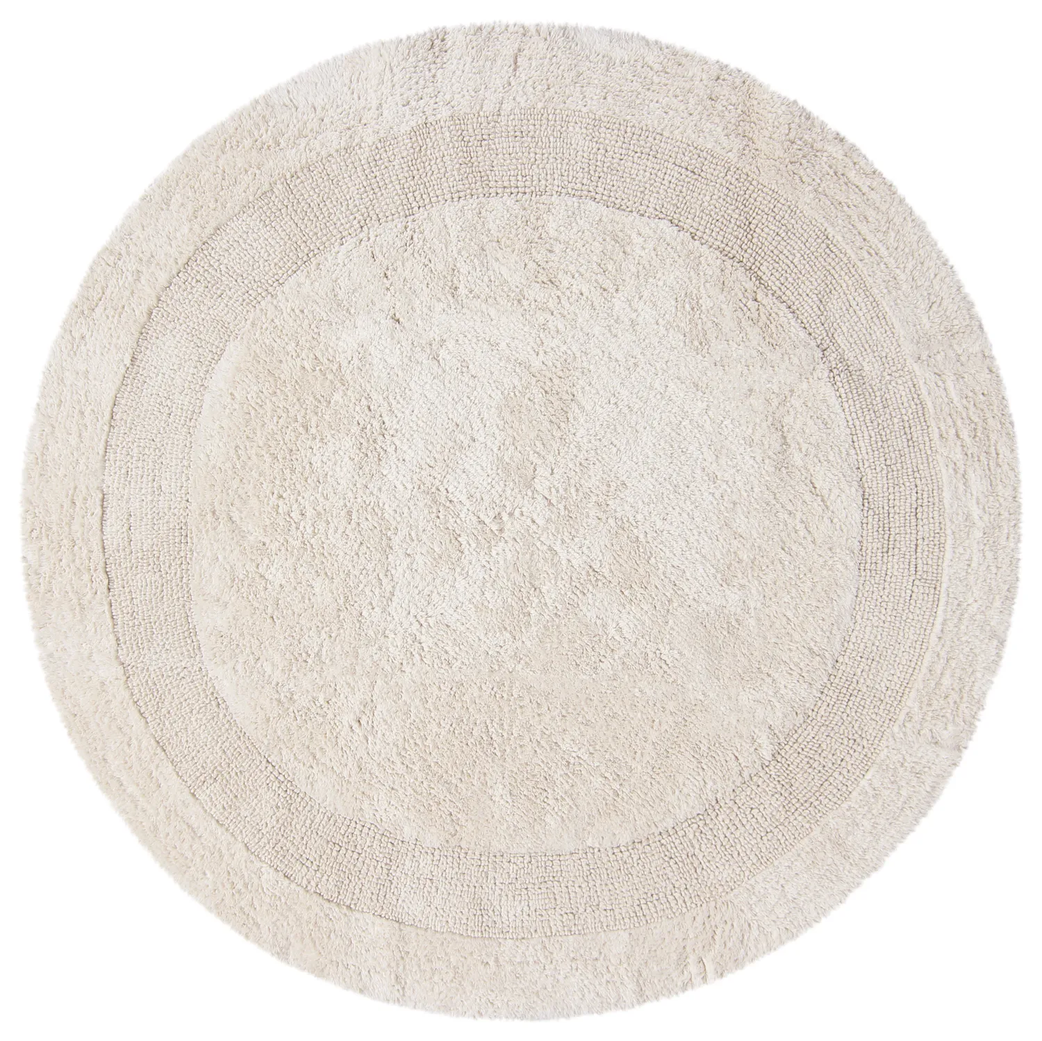 Rund badrumsmatta - Nila (offwhite)