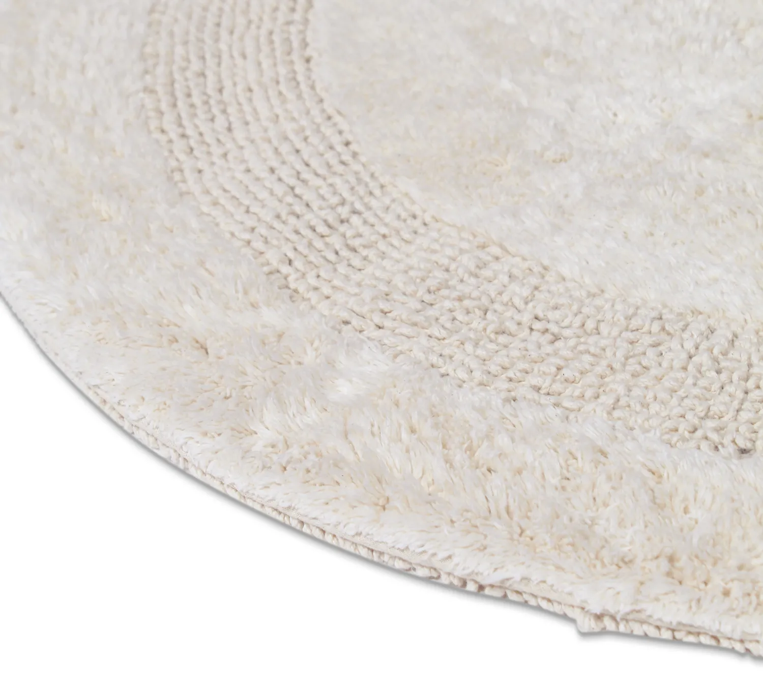 Rund badrumsmatta - Nila (offwhite)