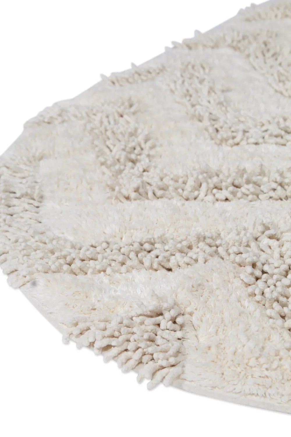 Oval badrumsmatta - Tressa (offwhite)