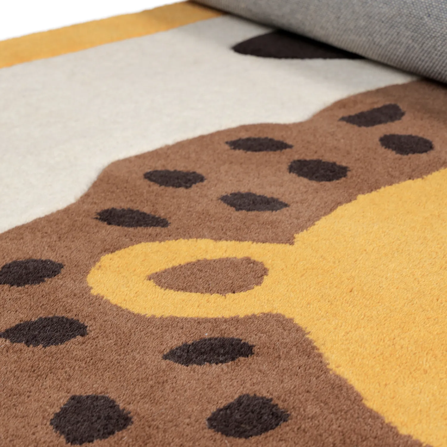 Barnmatta - Lion Hand Tufted Wool Premium (beige/multi)