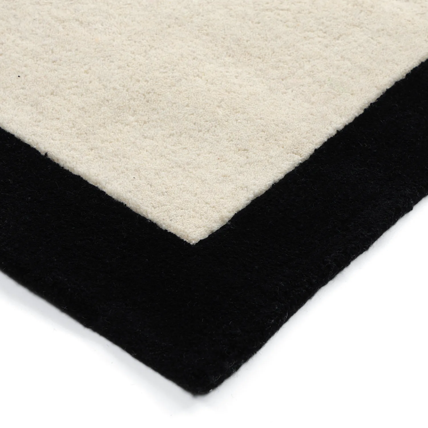 Barnmatta - Zebra Hand Tufted Wool Premium (beige/svart)