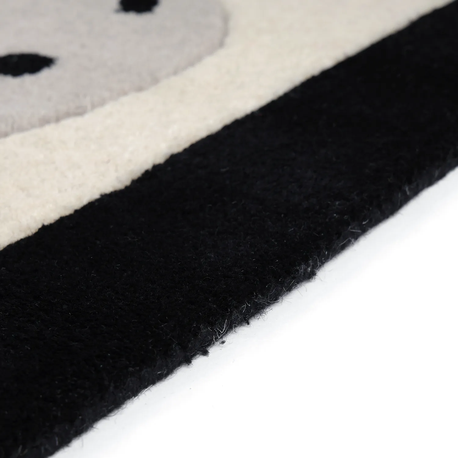 Barnmatta - Zebra Hand Tufted Wool Premium (beige/svart)