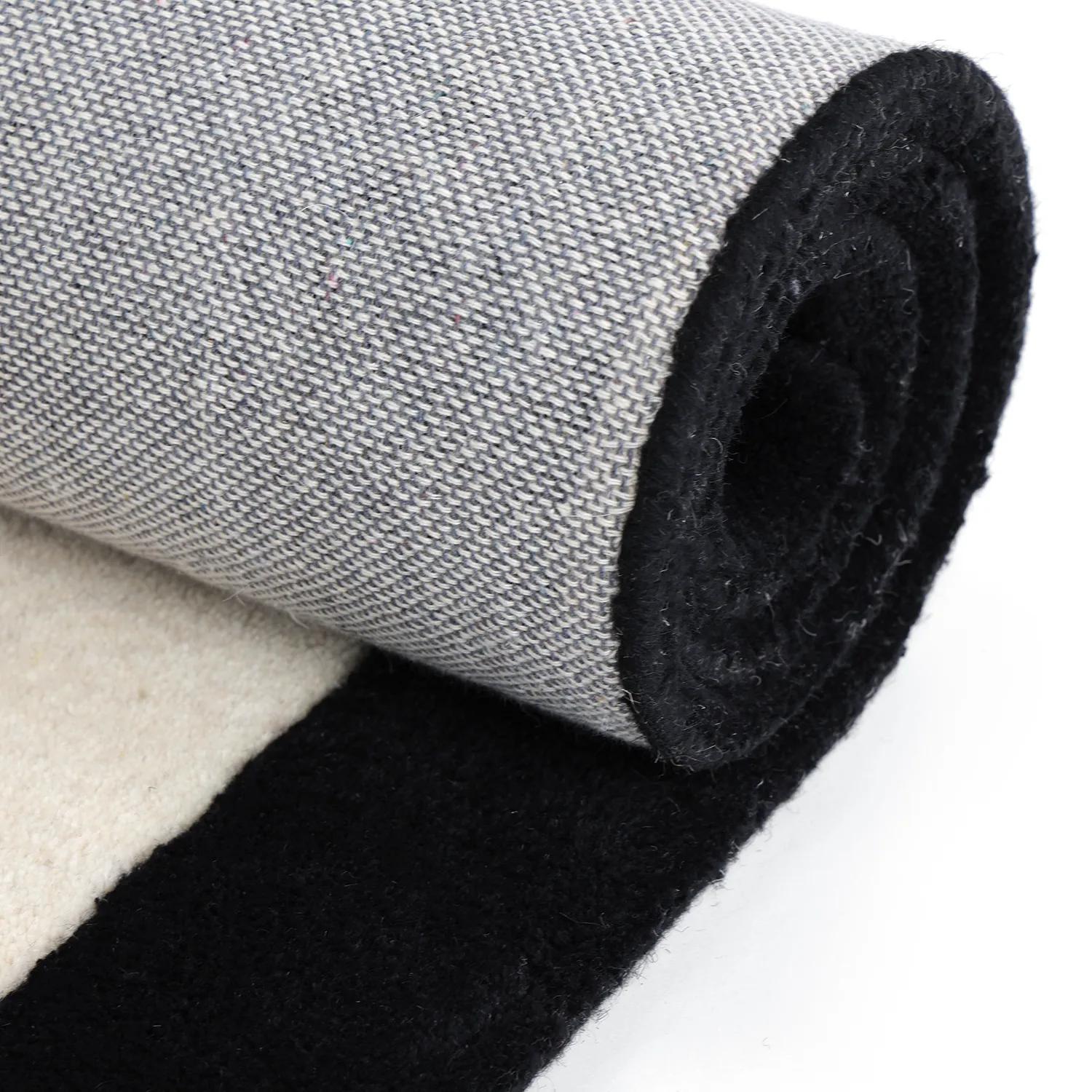 Barnmatta - Zebra Hand Tufted Wool Premium (beige/svart)