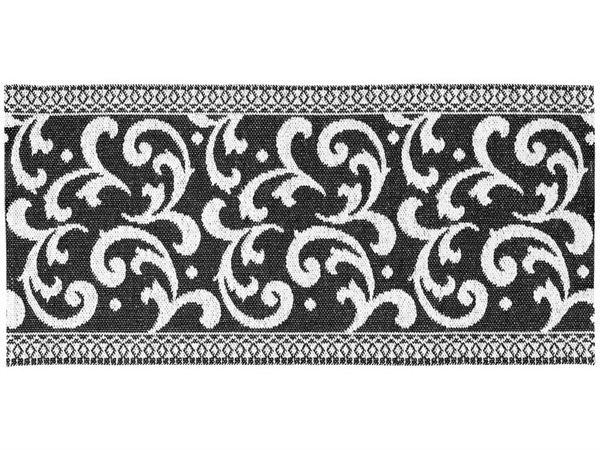 Plastmattor - Horredsmattan Barock (svart) (Storlek: 70 x 100 cm)