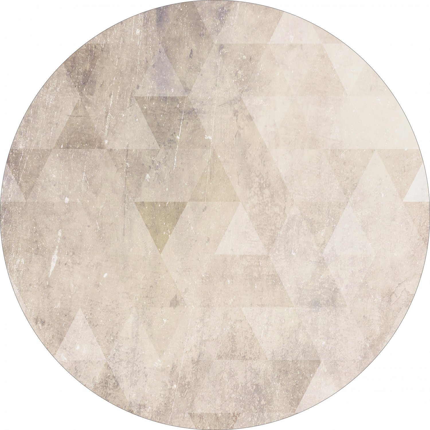 Rund matta - Porto (beige) (Storlek: Ø 180 cm)