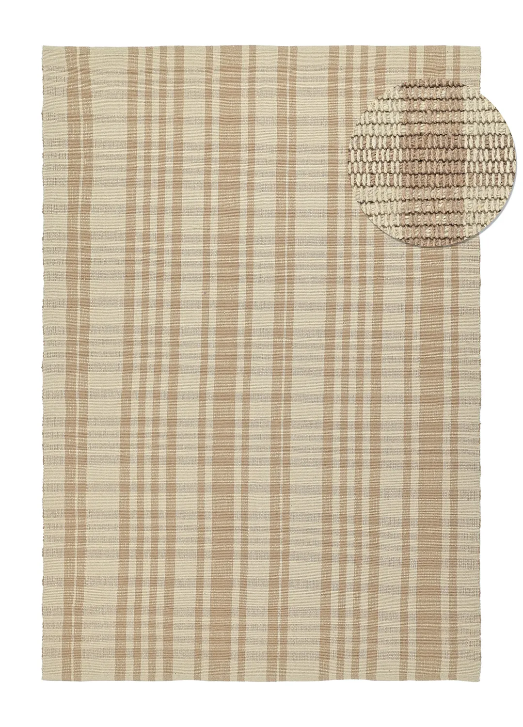 Bomullsmatta - Husvik (beige)