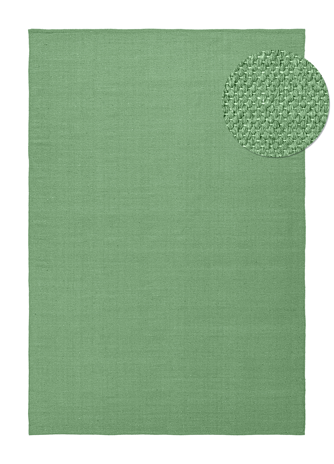 Bomullsmatta - Rigolet (grön) (Storlek: 200 x 290 cm)