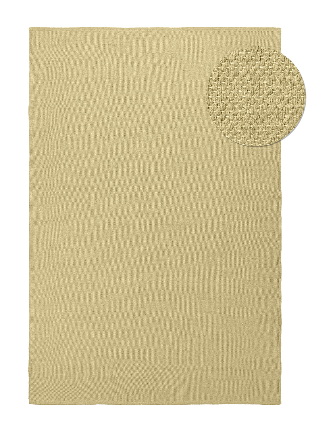 Bomullsmatta - Rigolet (gul) (Storlek: 200 x 290 cm)