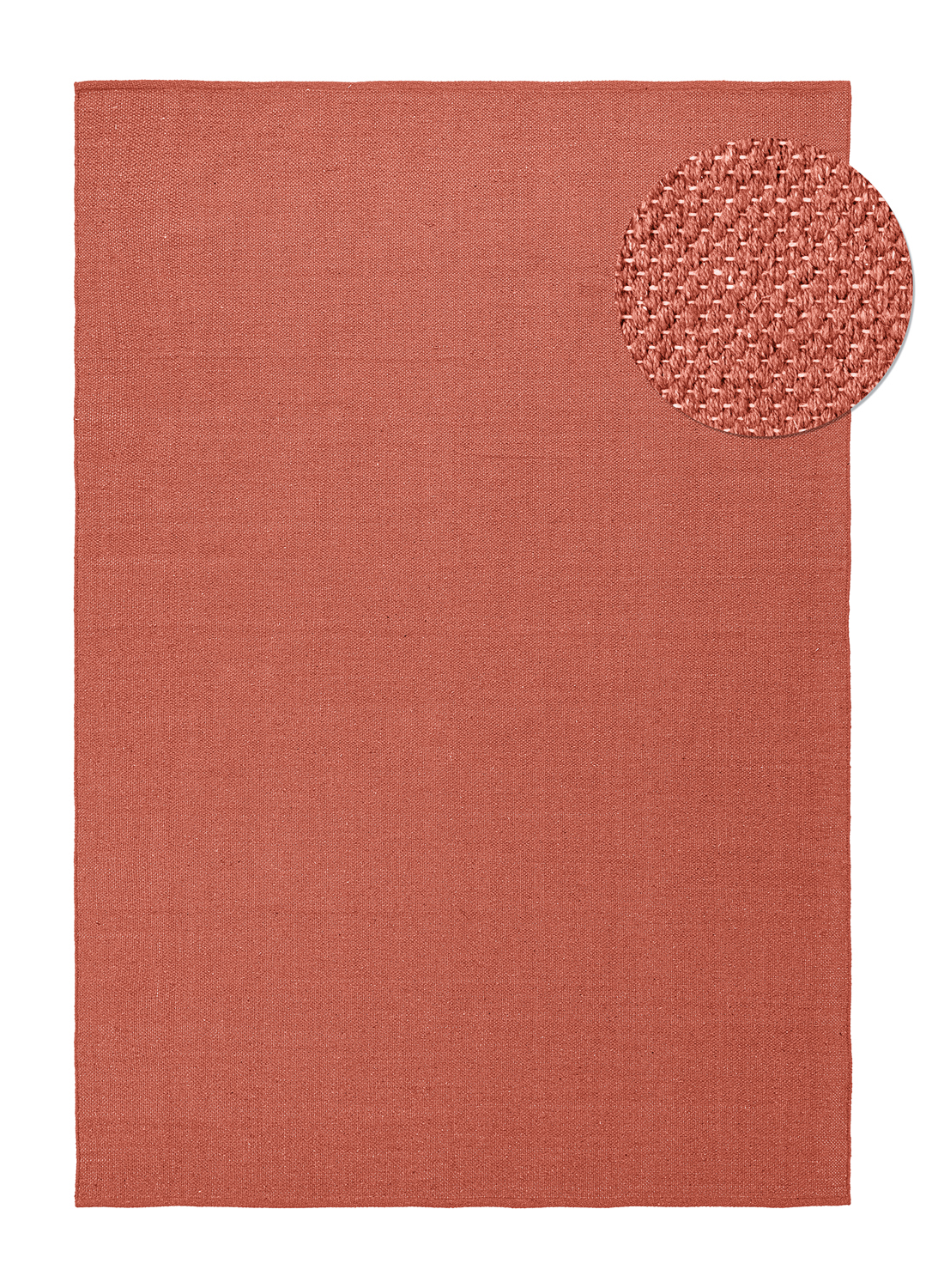 Bomullsmatta - Rigolet (terrakotta) (Storlek: 200 x 290 cm)