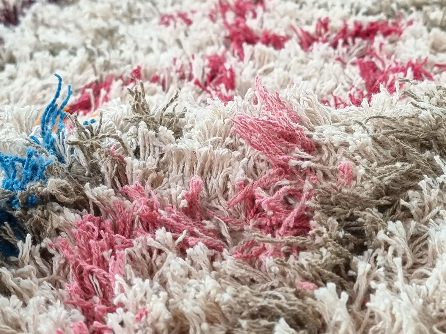 Ryamattor - Calder Natural Cotton Shaggy (multi)