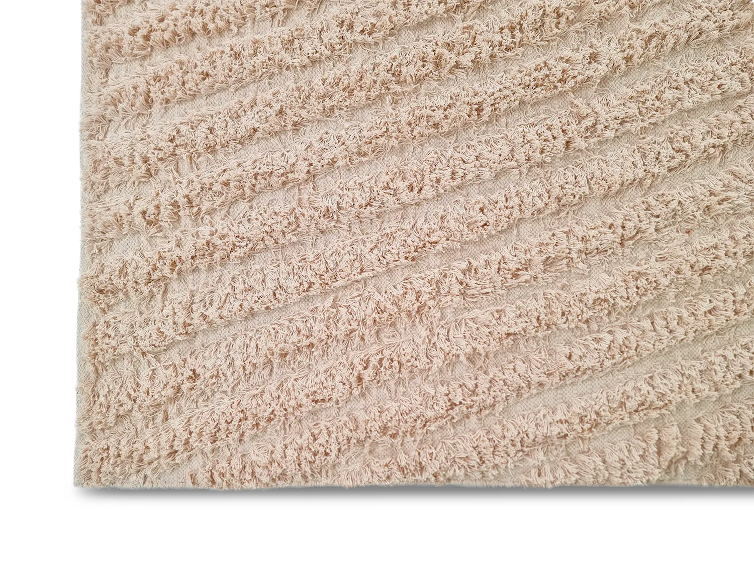 Ryamattor - Indra Natural Cotton Shaggy (beige)
