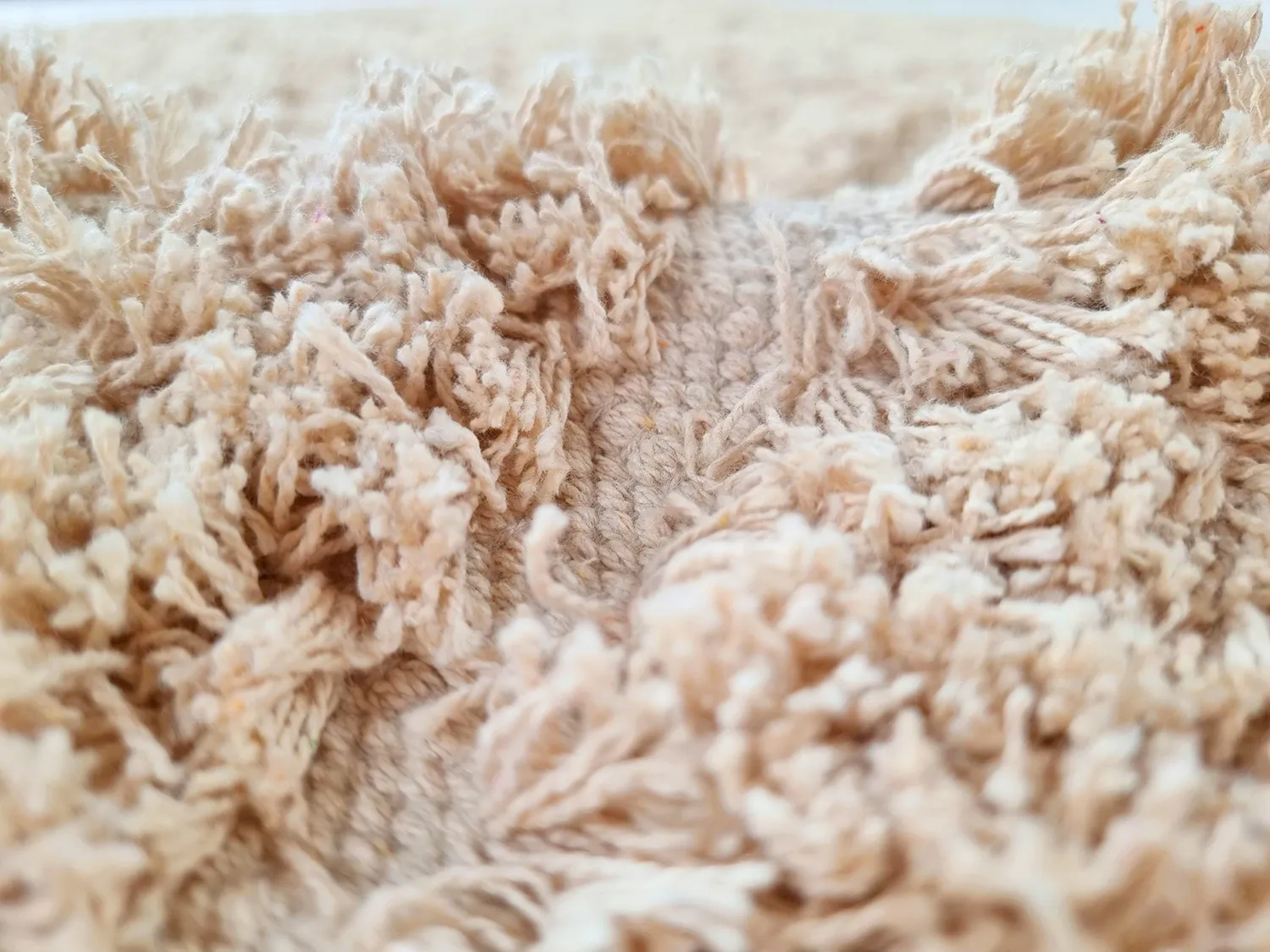 Ryamattor - Indra Natural Cotton Shaggy (beige)