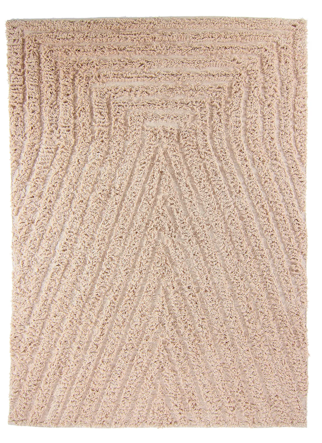 Ryamattor - Indra Natural Cotton Shaggy (beige)