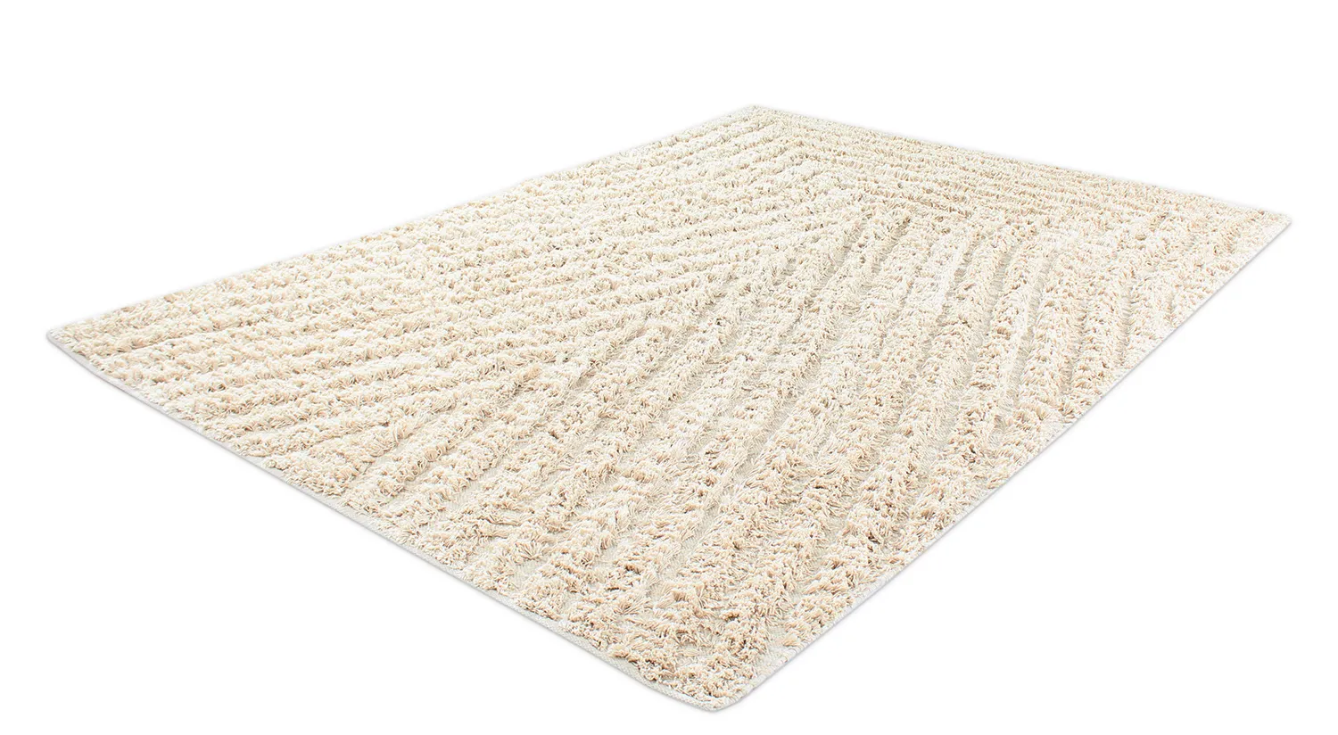 Ryamattor - Kendra Natural Cotton Shaggy (natur)