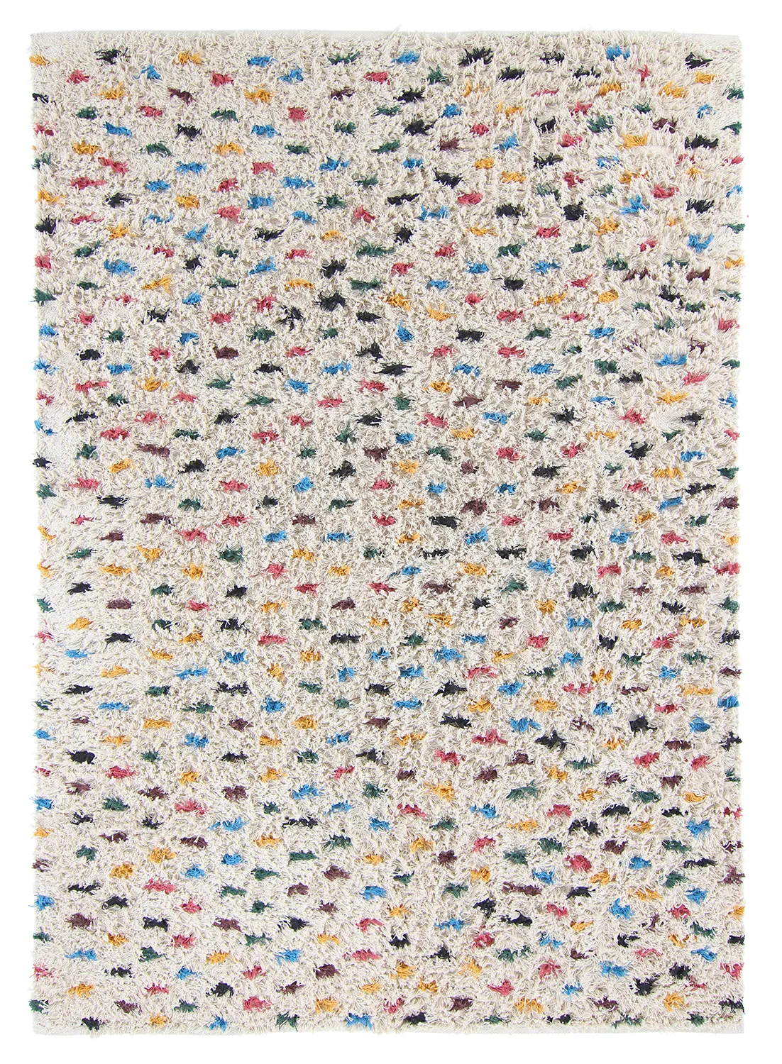 Ryamattor - Litton Natural Cotton Shaggy (beige/multi)