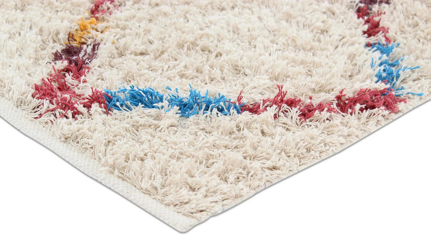 Ryamattor - Maeron Natural Cotton Shaggy (multi)
