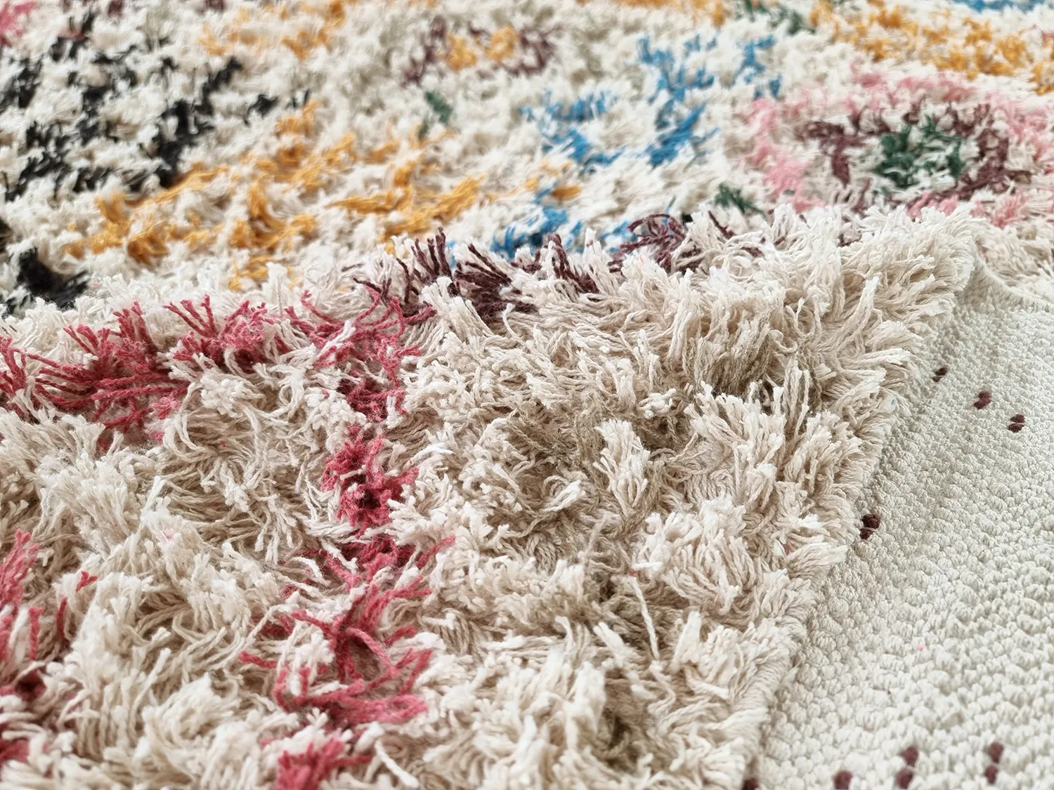 Ryamattor - Maloney Natural Cotton Shaggy (multi)