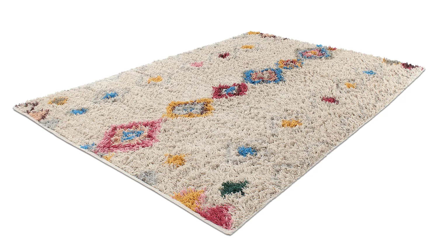 Ryamattor - Marden Natural Cotton Shaggy (beige/multi)