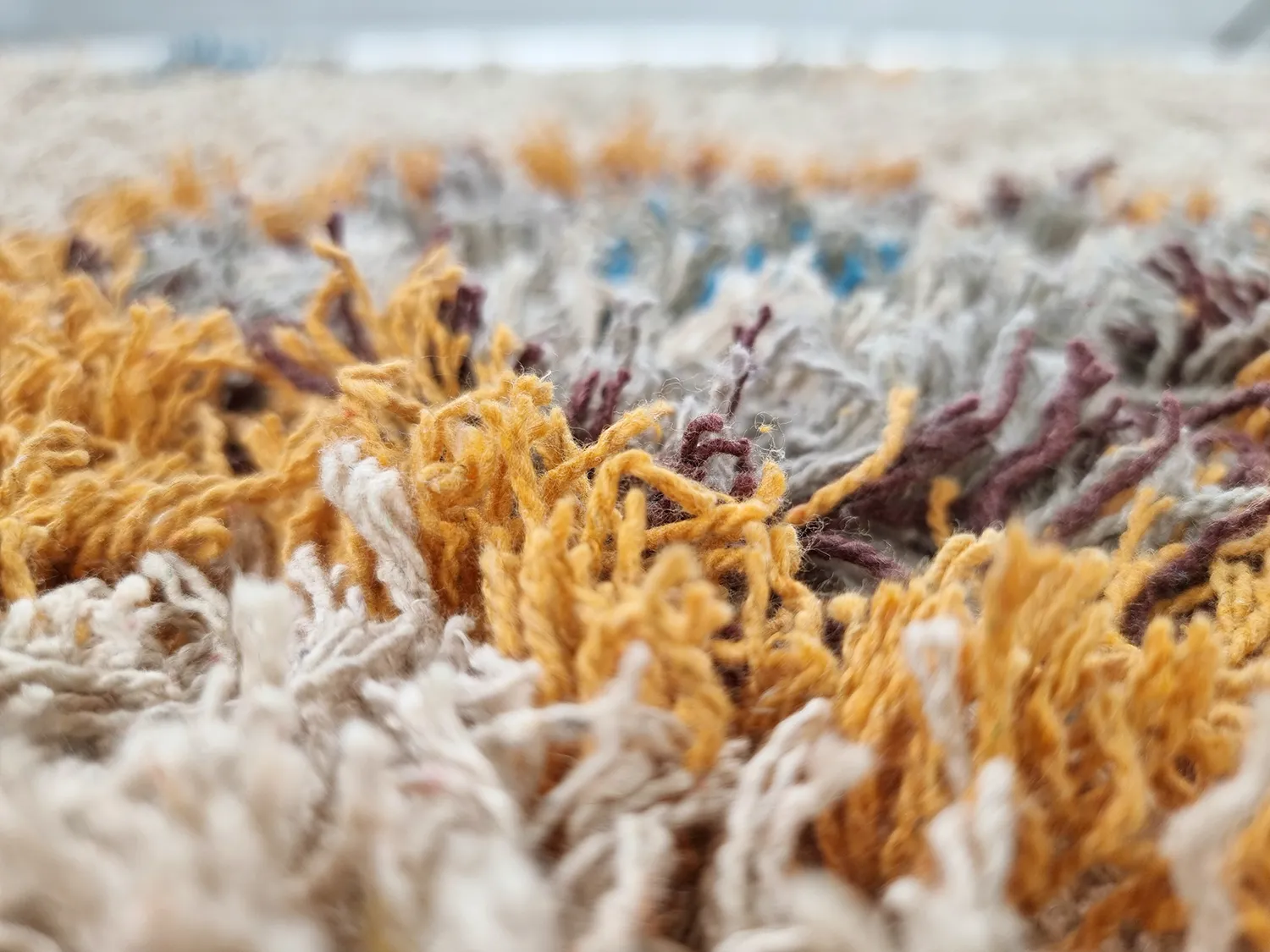 Ryamattor - Marden Natural Cotton Shaggy (beige/multi)