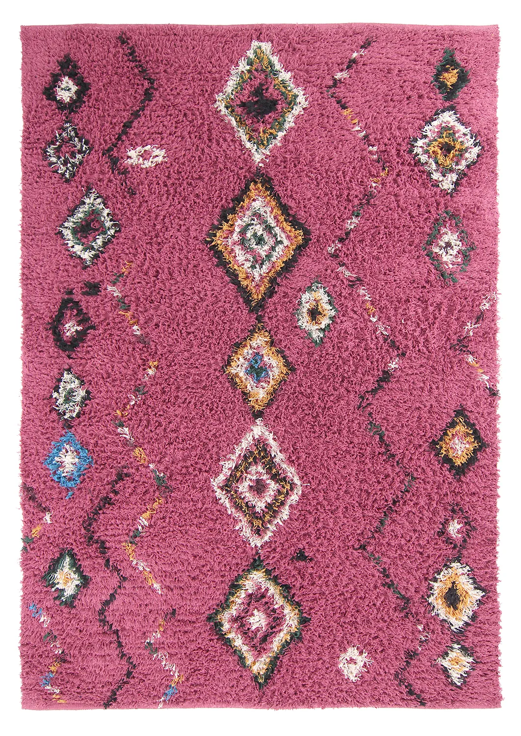 Ryamattor - Nyle Natural Cotton Shaggy (rosa/multi)