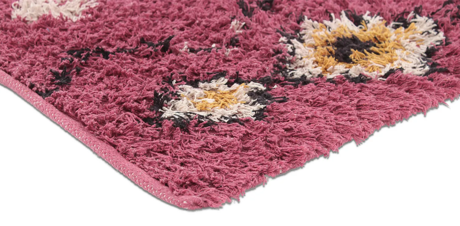 Ryamattor - Nyle Natural Cotton Shaggy (rosa/multi)