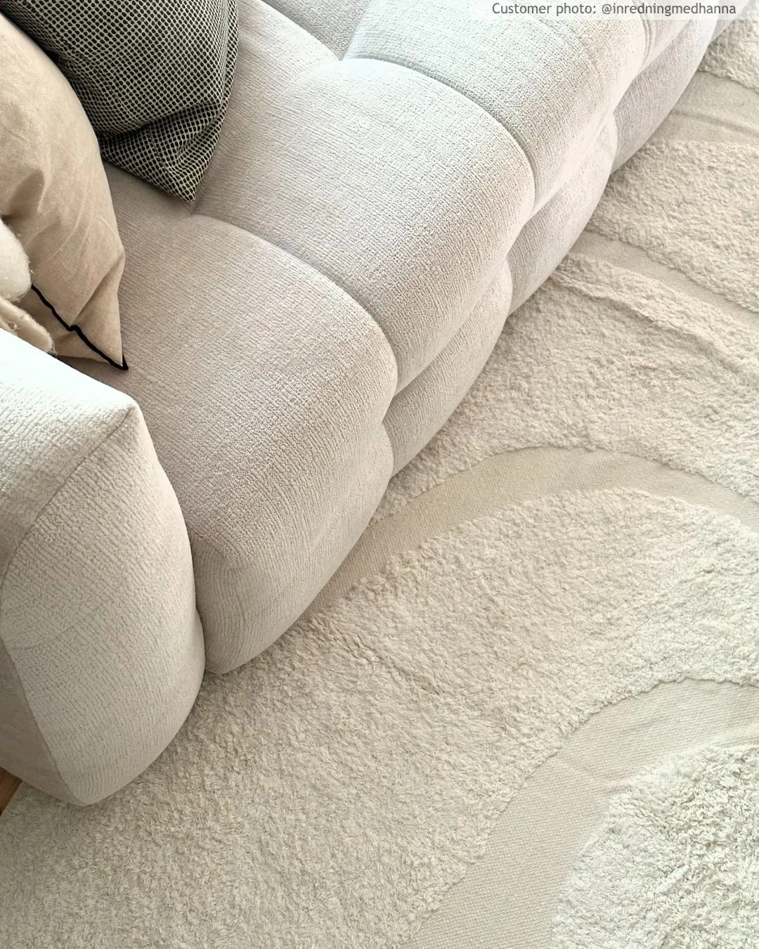 Ryamattor - Bonnie Natural Cotton Shaggy (offwhite)