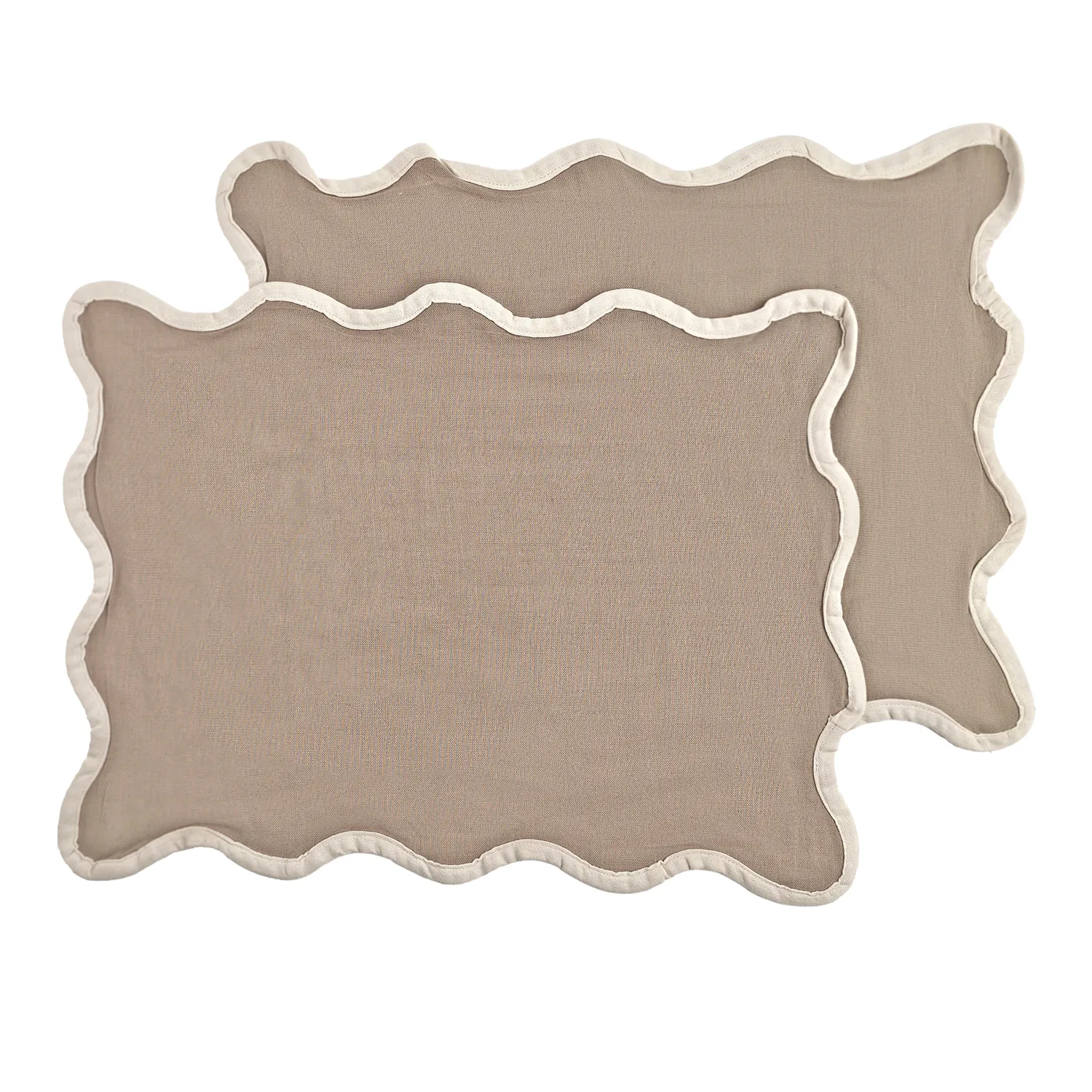 Bordstablett - 2-pack Yrsa (mörkbeige)